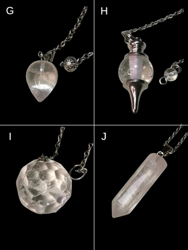 Pendule cristal de roche 