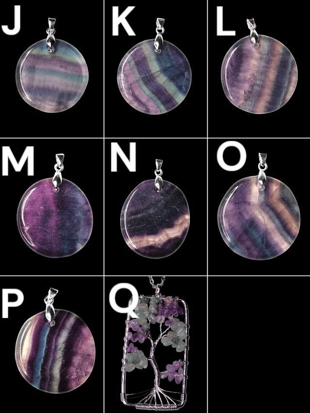 Pendentif fluorite 
