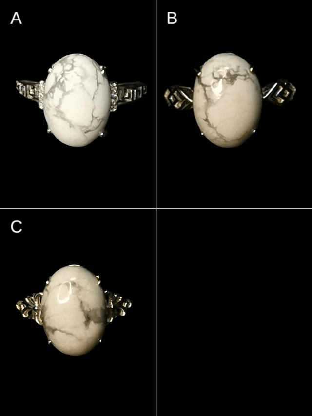 Bague howlite 