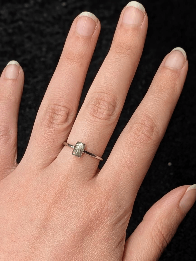 Bague fleurs blanches 