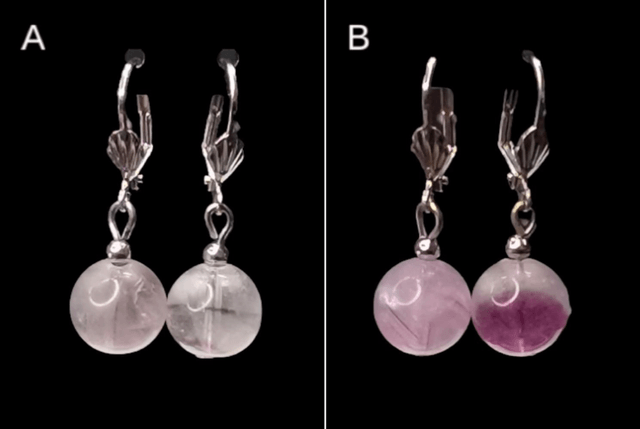 Boucles d'oreilles fluorite 