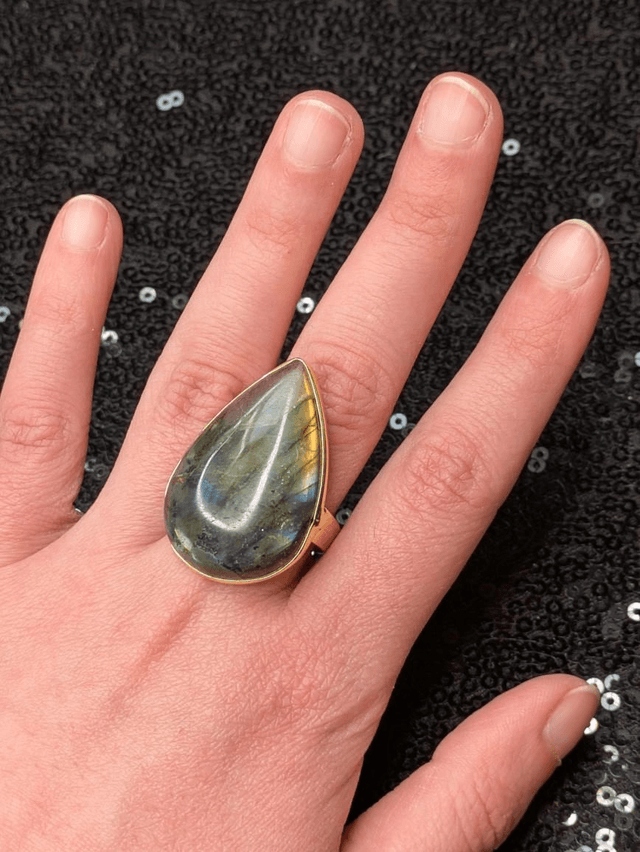Bague labradorite