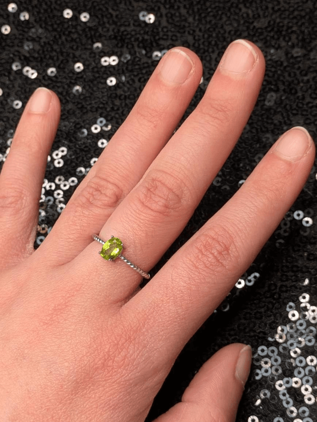 Bague péridot