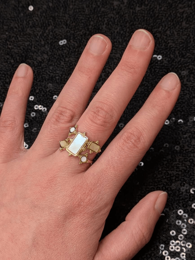 Bague nacre royale