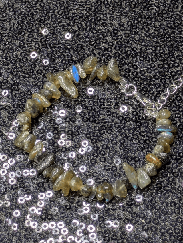 Bracelet labradorite baroque 