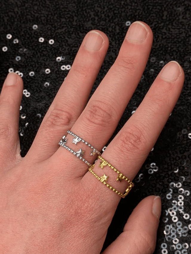 Bague étoile ajouré 
