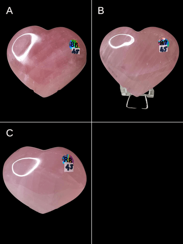 Grand et gros cœur quartz rose 