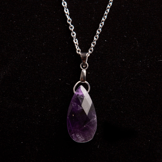 Pendentif goutte facettes (3 modèles)