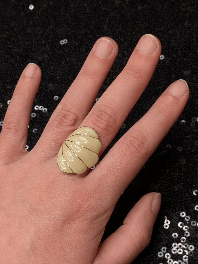 Bague coquillage email 