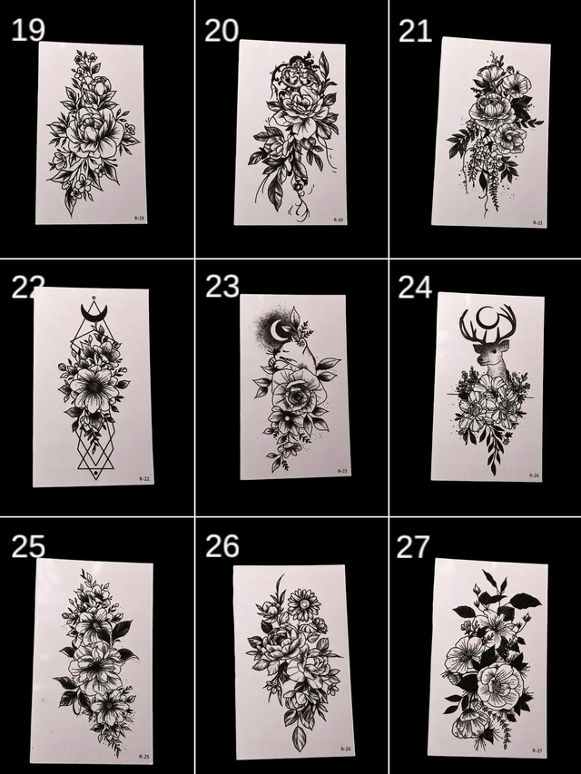 Tatouage éphémère noir