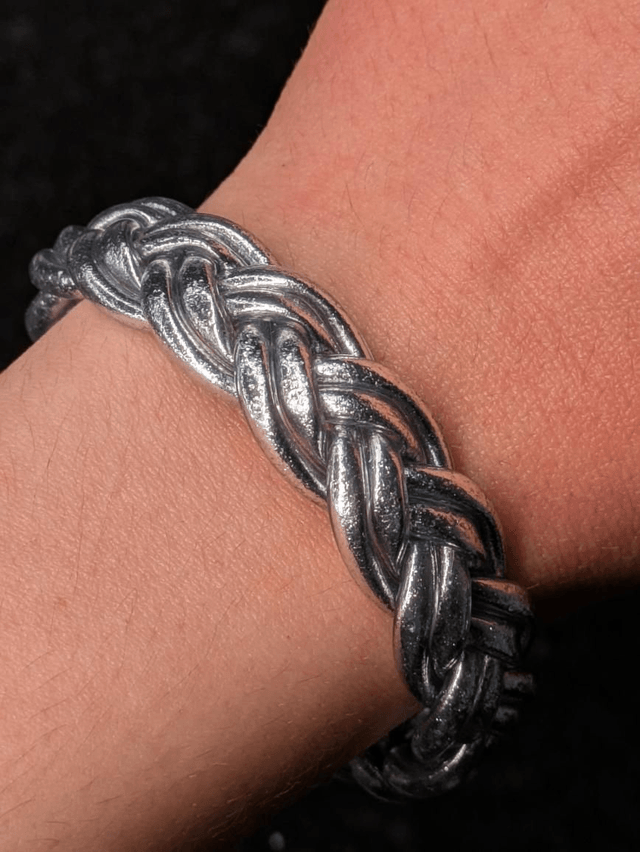 Jonc bouddhiste tresse (2 modèles)