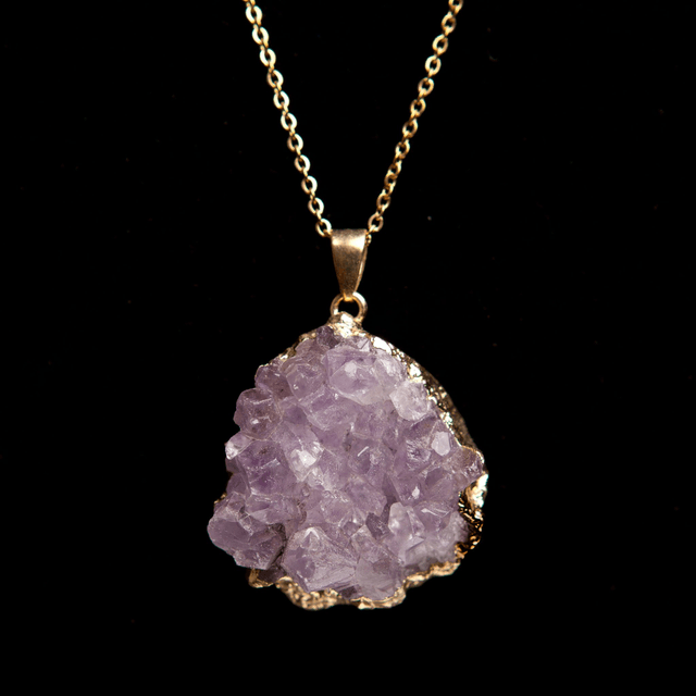 Pendentif améthyste brut (2 modèles)