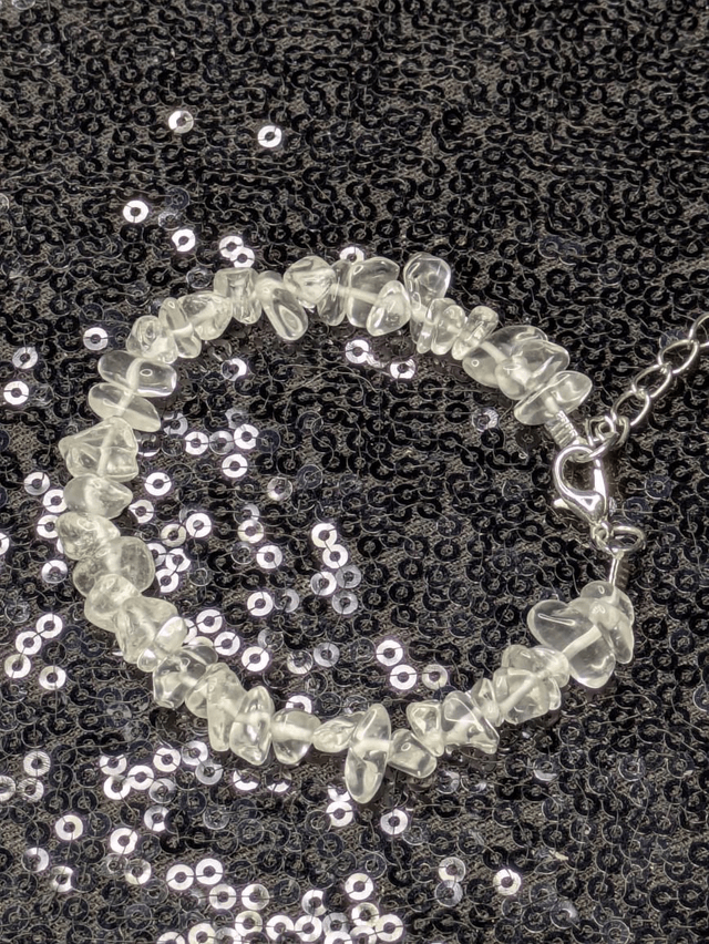 Bracelet cristal de roche baroque