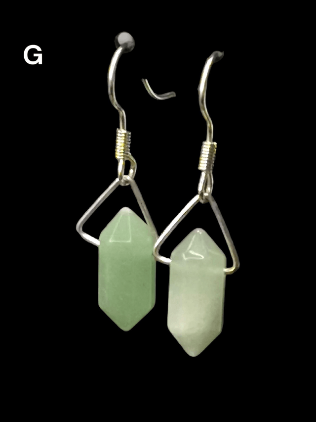 Boucles d'oreilles aventurine 