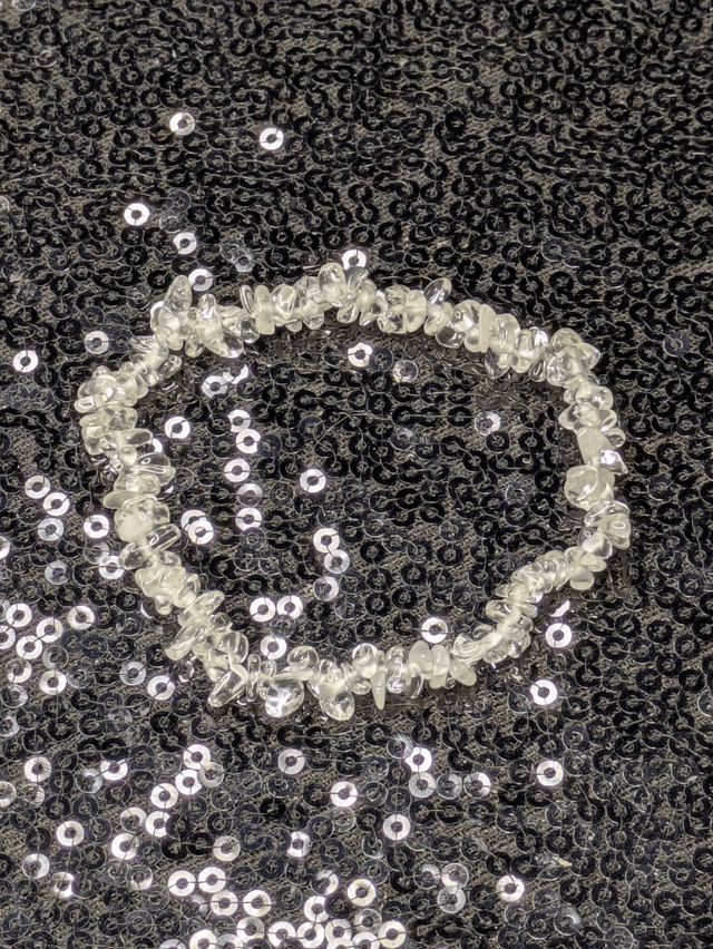 Bracelet cristal de roche baroque