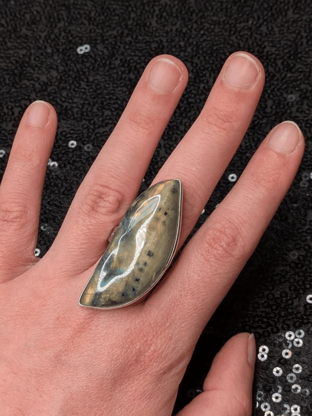 Bague labradorite