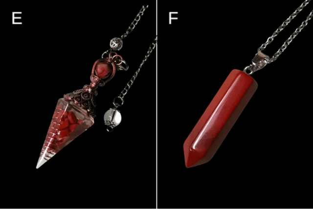 Pendule jaspe rouge 
