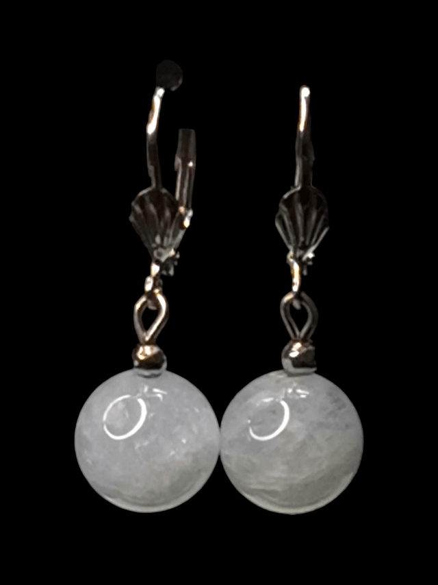 Boucles d'oreilles aigue marine 