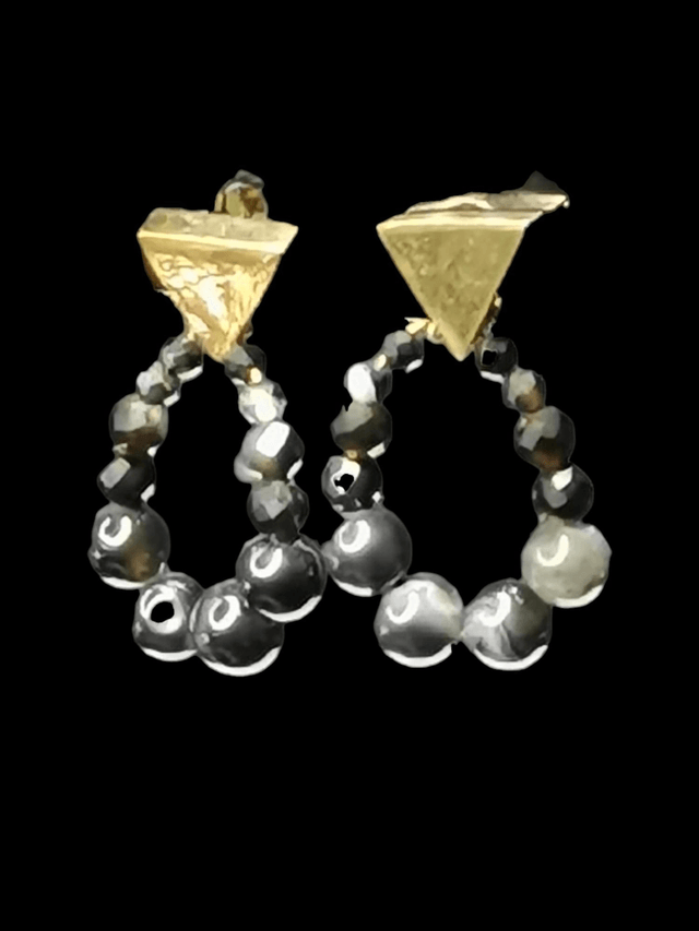 Boucles d'oreilles agate 