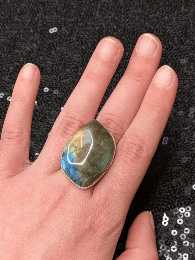 Bague labradorite