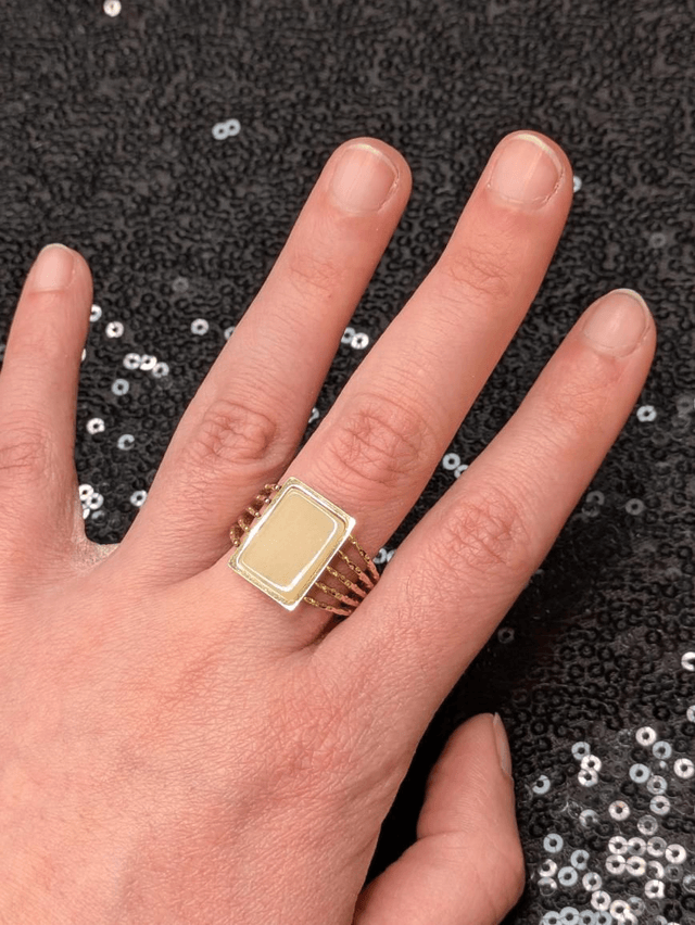 Bague rectangle (2 modèles) 