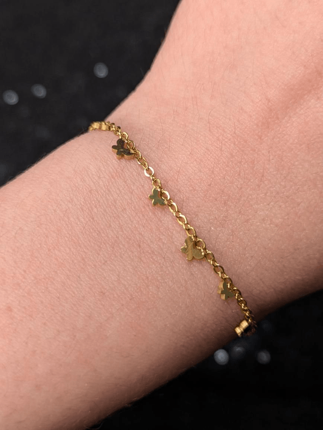 Bracelet breloque papillons