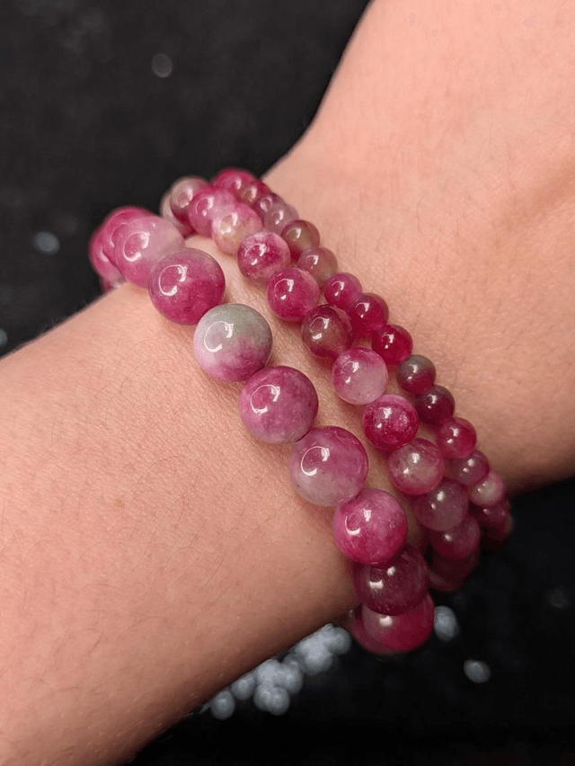 Bracelet tourmaline melon d'eau