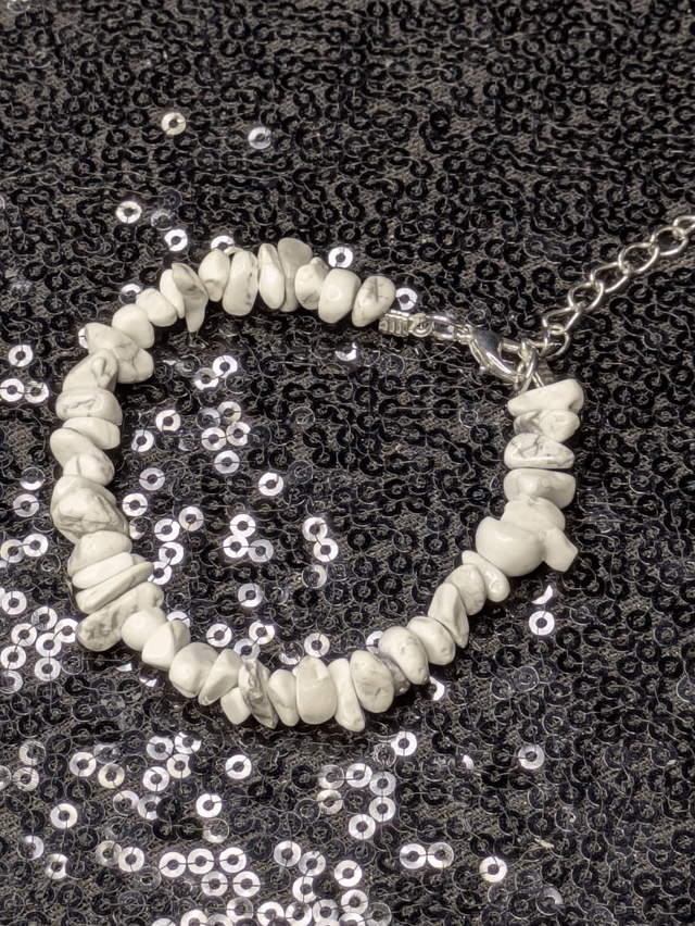 Bracelet howlite baroque 