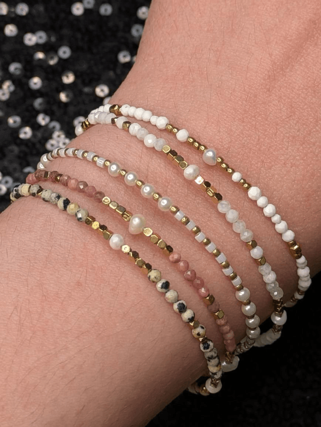 Bracelet perles et pierres 