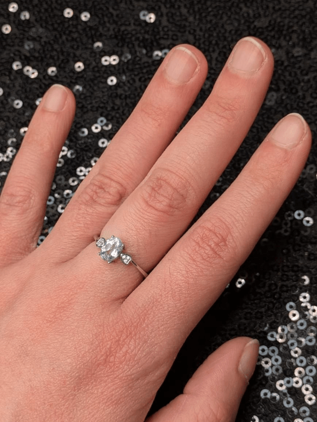 Bague aigue marine 
