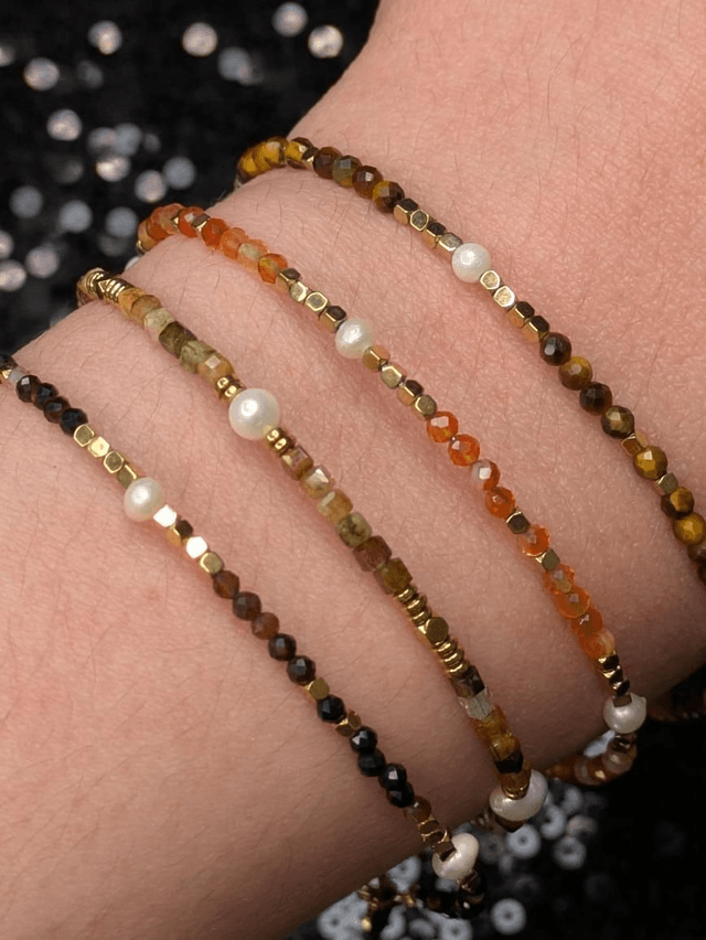Bracelet perles et pierres 