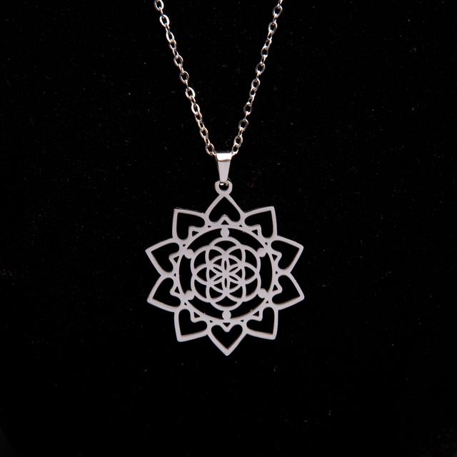Pendentif mandala fleur de vie 