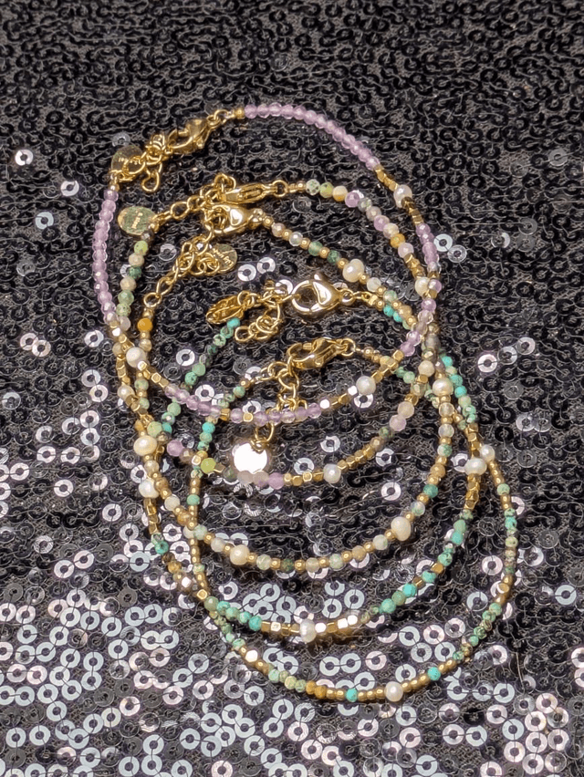 Bracelet perles et pierres 