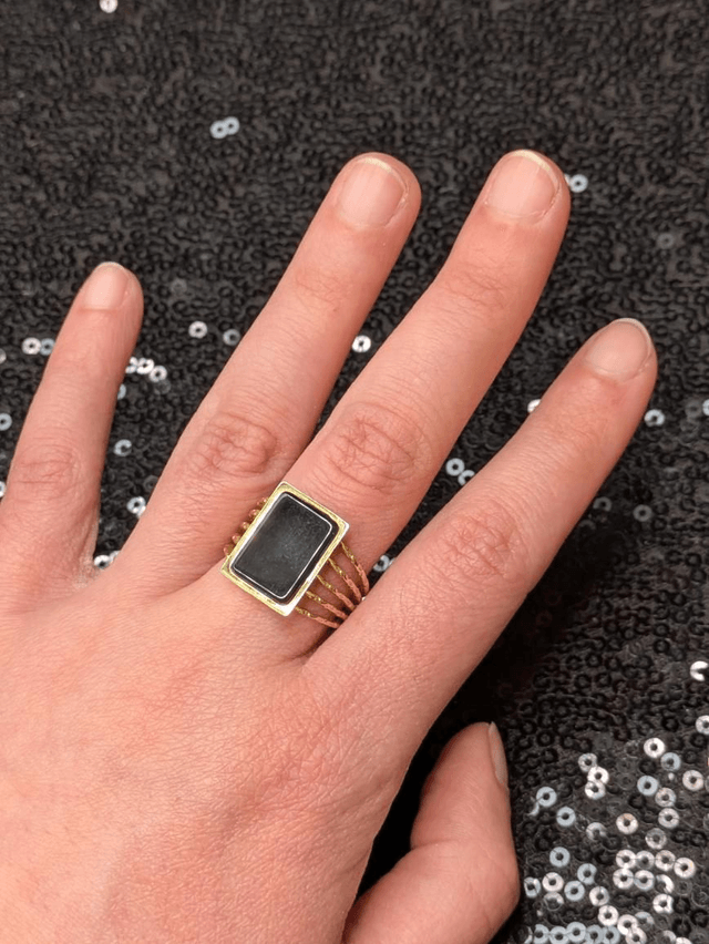 Bague rectangle (2 modèles) 