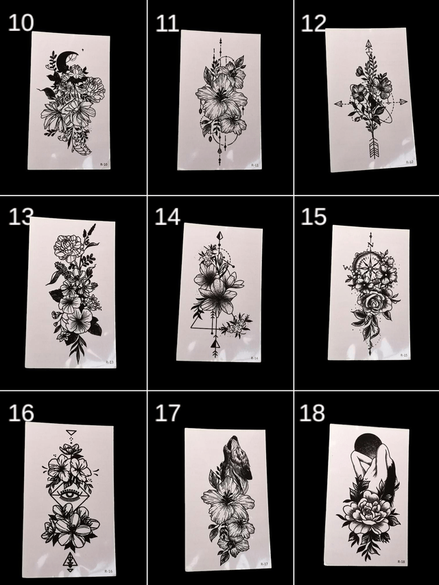 Tatouage éphémère noir