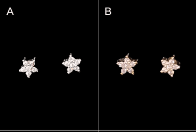 Boucles d&#039;oreilles mini fleurs