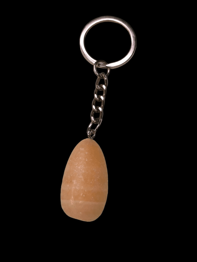 Porte clé calcite jaune 