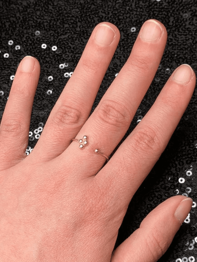 Bague minimaliste 