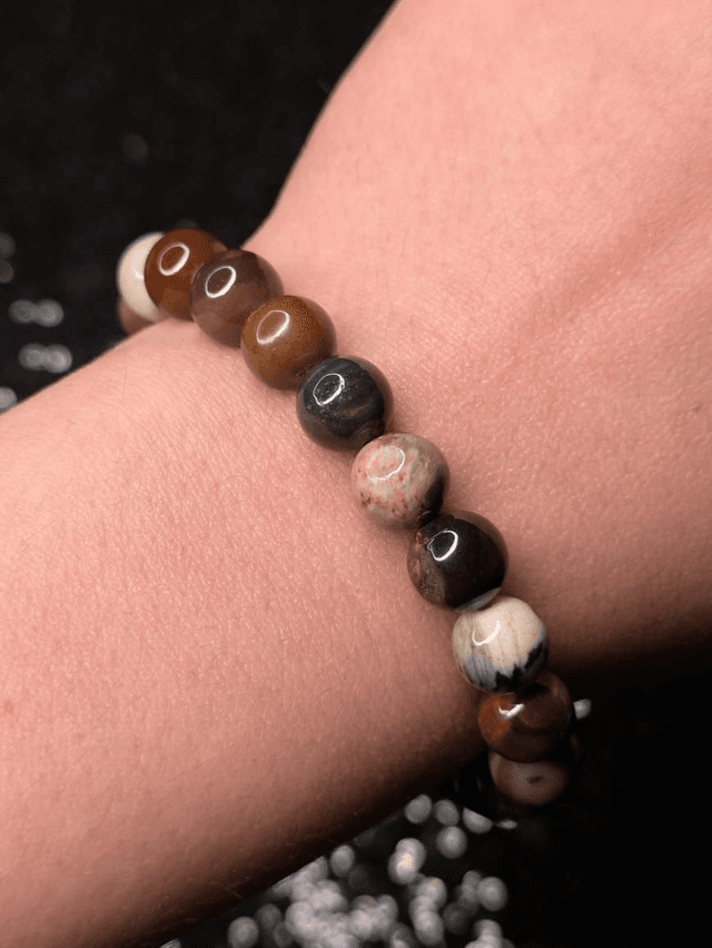 Bracelet bois fossilisé 