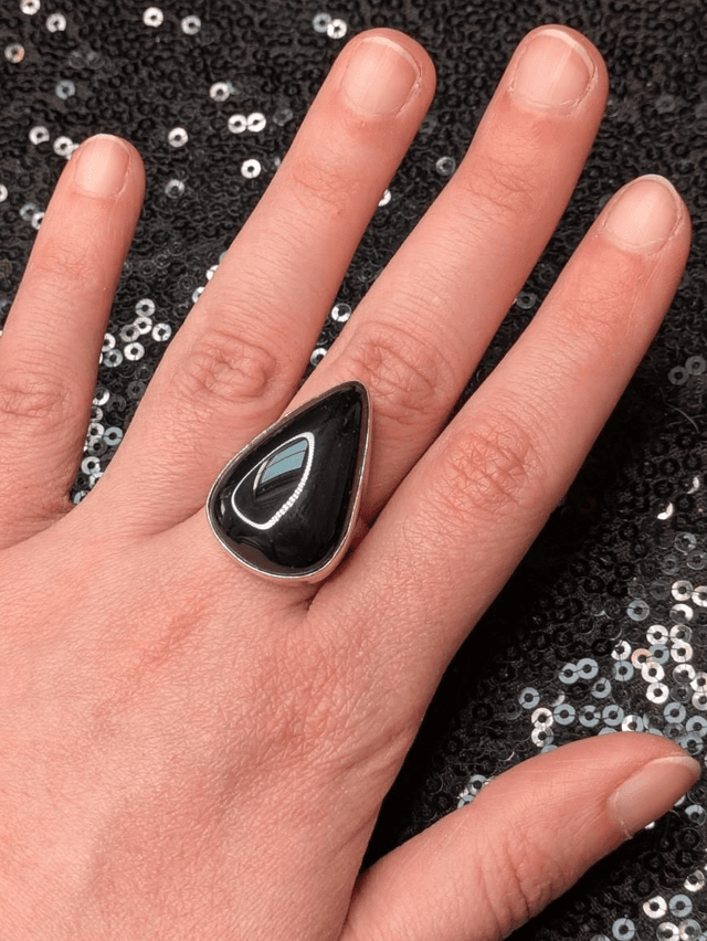 Bague obsidienne 4