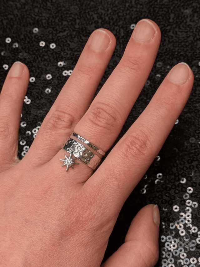 Bague breloque étoile 2