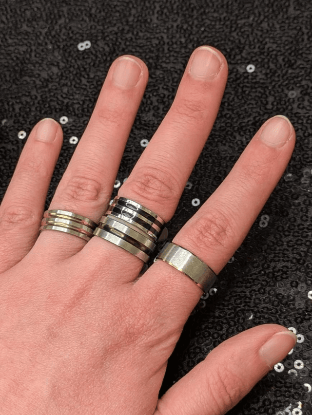Bague anneau inox 