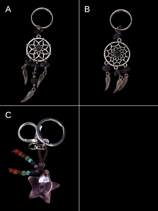 Porte clé améthyste 