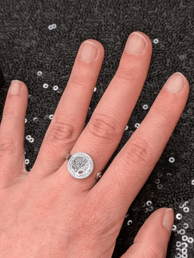 Bague arbre de vie strass 