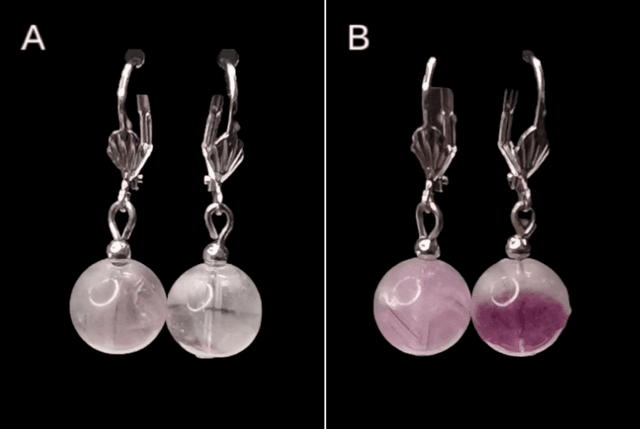 Boucles d&#039;oreilles fluorite 