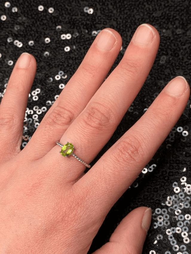 Bague péridot