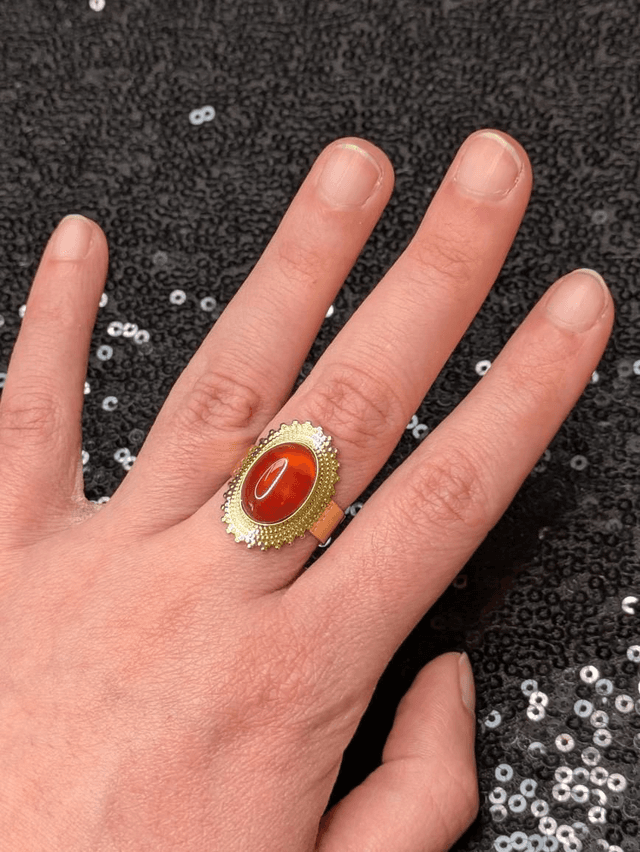 Bague cornaline