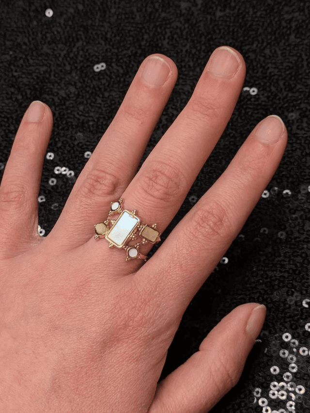 Bague nacre royale