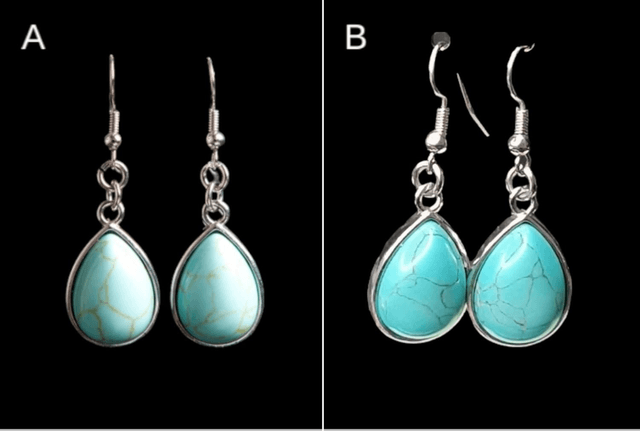 Boucles d&#039;oreilles turquoise 