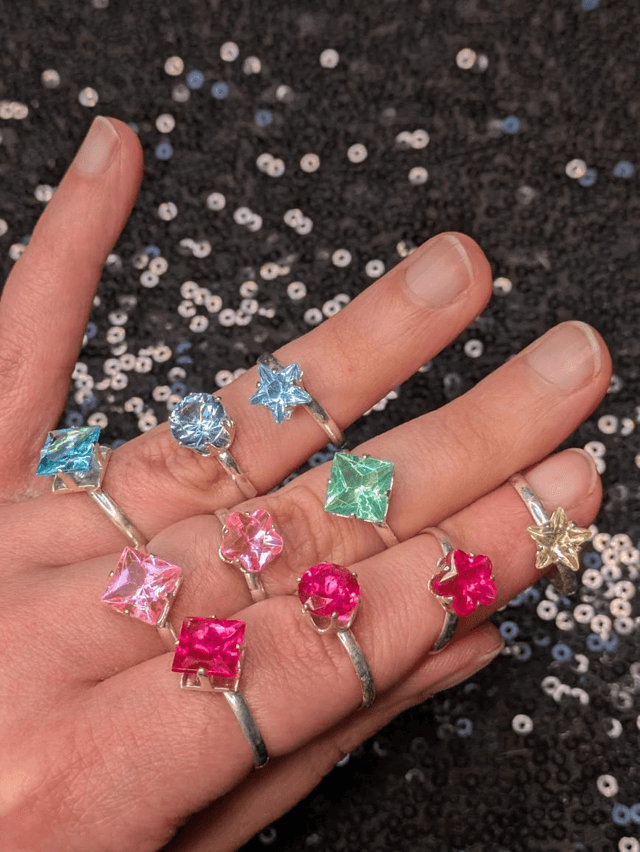 Bague strass enfant 